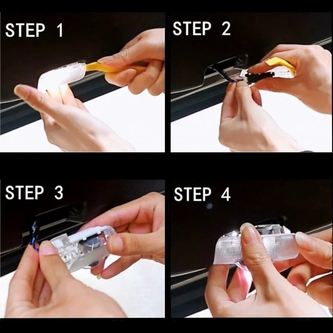 Red TRD Door Lights | Toyota 4Runner Welcome Lights | Courtesy Lights | Projector | 5th Generation [BRIGHT