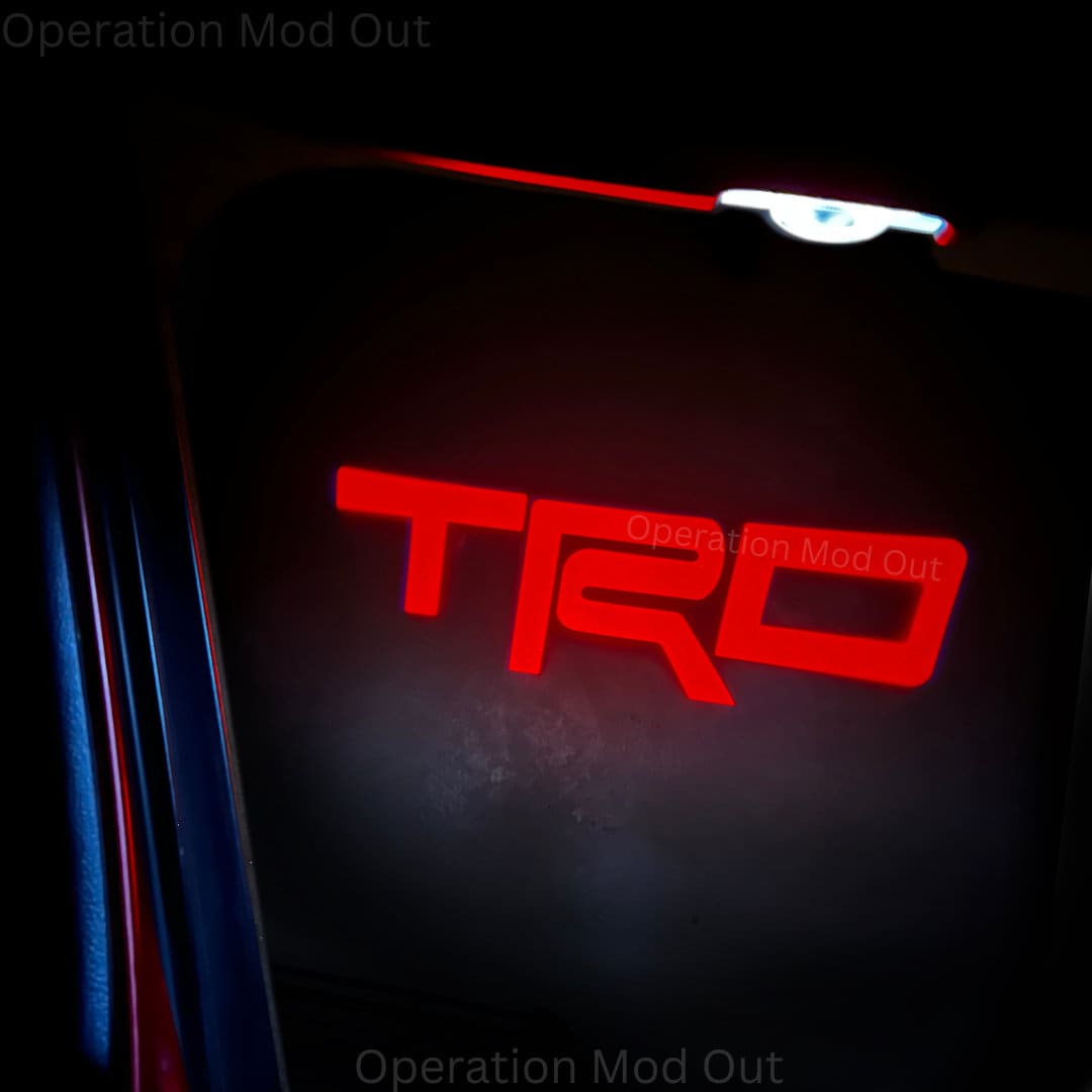 Red TRD Door Lights | Toyota 4Runner Welcome Lights | Courtesy Lights | Projector | 5th Generation [BRIGHT