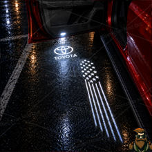 Dual Projection Toyota USA Door Lights with "Runner Board" Light | 4Runner | Tundra | Highlander | Sequoia | Camry | Tacoma*
