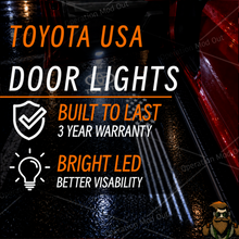 Dual Projection Toyota USA Door Lights with "Runner Board" Light | 4Runner | Tundra | Highlander | Sequoia | Camry | Tacoma*
