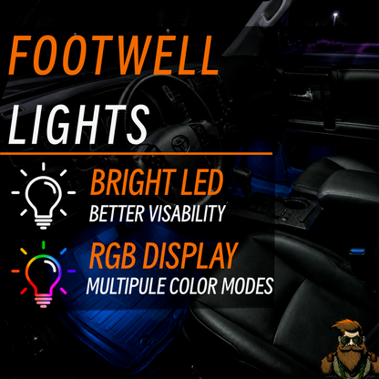 Multi-Color LED Footwell Lighting Kit | Fits Toyota & Lexus