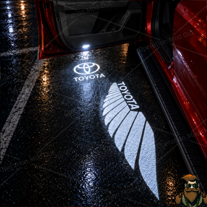 Dual Projection Toyota Wing Door Lights with "Runner Board" Light | 4Runner | Tundra | Highlander | Sequoia | Camry | Tacoma*