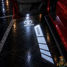 Dual Projection Toyota TRD Stripes Door Lights with "Runner Board" Light | 4Runner | Tundra | Highlander | Sequoia | Camry | Tacoma*