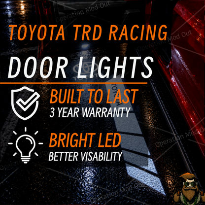 Dual Projection Toyota TRD Stripes Door Lights with "Runner Board" Light | 4Runner | Tundra | Highlander | Sequoia | Camry | Tacoma*
