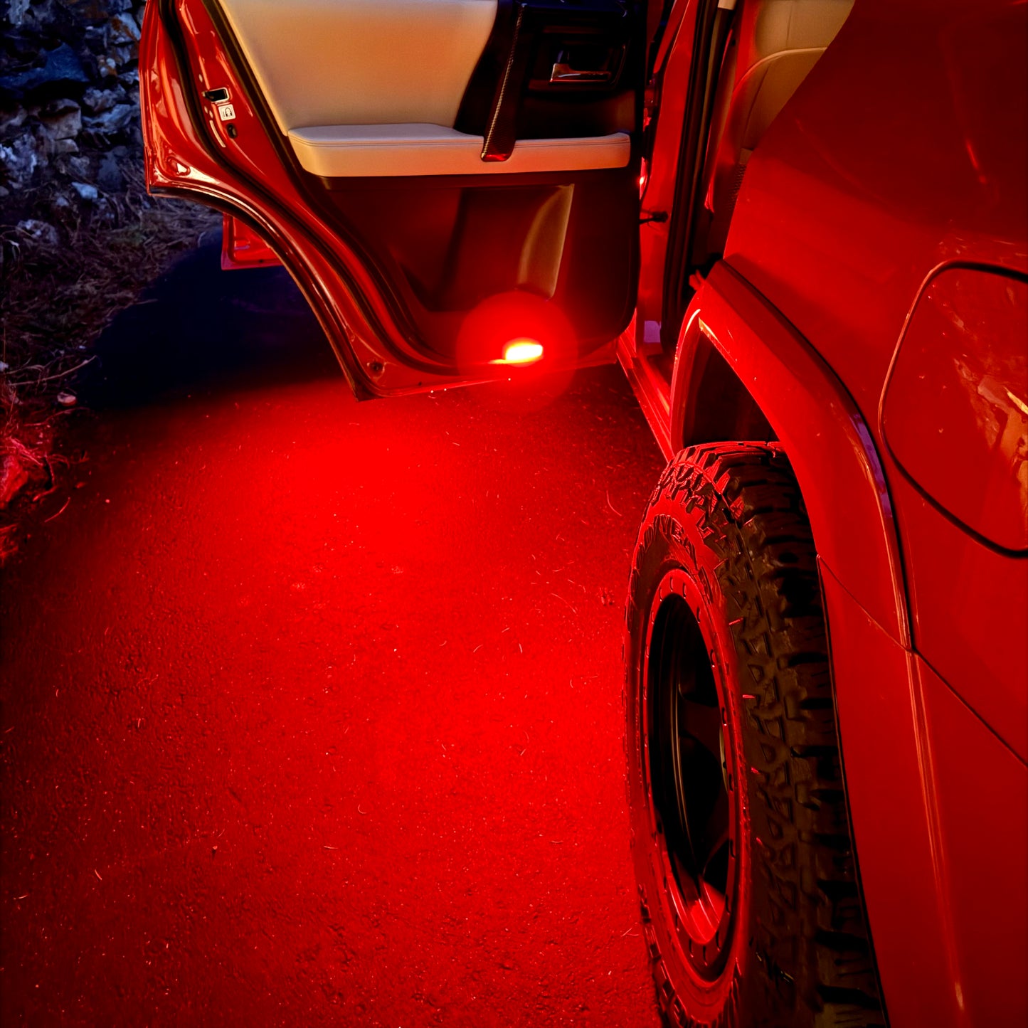 Red LED Door Lights | Toyota | Lexus | 4Runner | Tundra | Highlander | Sequoia | Camry | Tacoma*