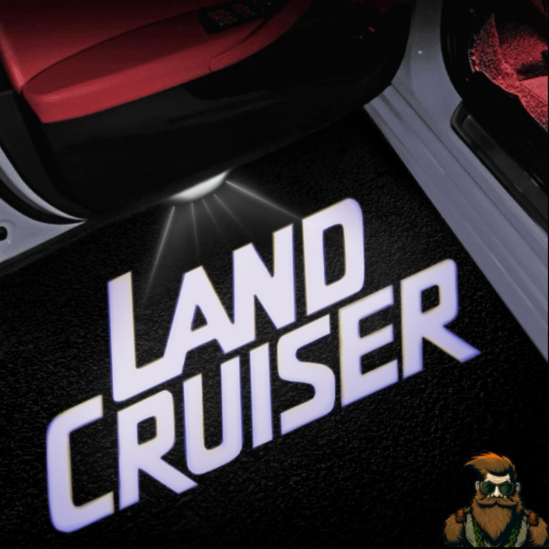 Land Cruiser Door Lights | LED | Plug and Play | Glass Lens