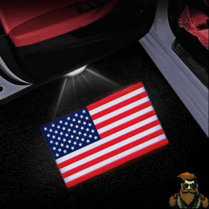American Flag Door Lights | Toyota | Lexus | 4Runner | Tundra | Highlander | Sequoia | Camry | Tacoma*
