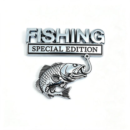 Fishing Special Edition 3D Metal Truck Logo & Car Sticker