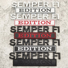 Semper Fidelis USMC Metal Car Sticker & Truck Badge