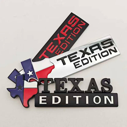Texas Edition 3D Metal Car Sticker & Truck Logo Badge