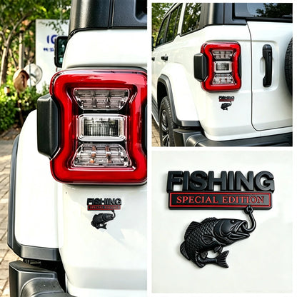Fishing Special Edition 3D Metal Truck Logo & Car Sticker
