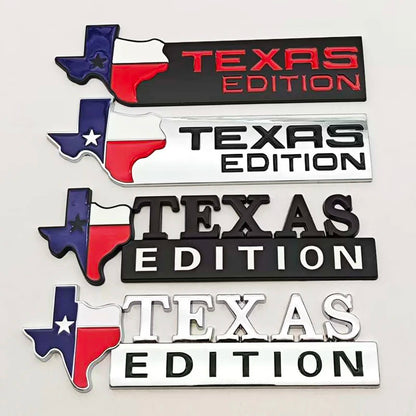 Texas Edition 3D Metal Car Sticker & Truck Logo Badge
