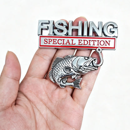 Fishing Special Edition 3D Metal Truck Logo & Car Sticker