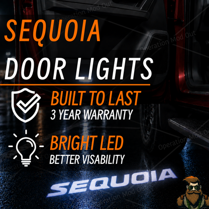 Toyota Sequoia Door Lights | LED | Plug and Play | Glass Lens