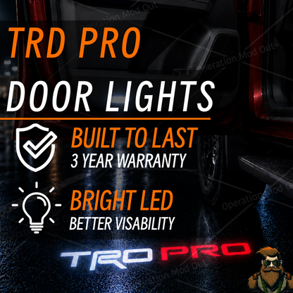 TRD Pro Toyota Door Lights | 4Runner | Tundra | Sequoia | 4th Gen Tacoma* [PRE-ORDER Mid-to-late August]