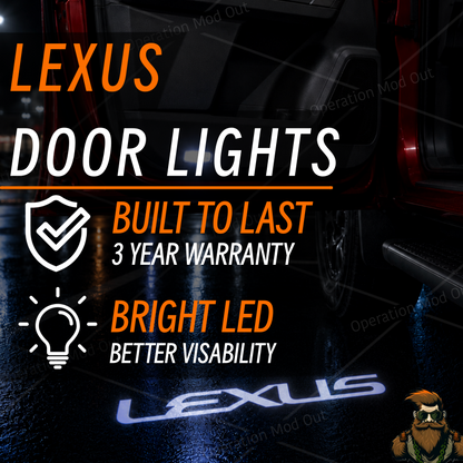 Lexus Door Lights | LED | Plug and Play | Glass Lens