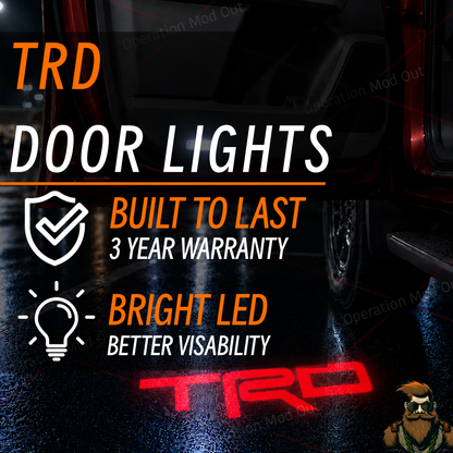 Red TRD Door Lights | 4Runner | Tundra | Sequoia | NEW 4th Gen Tacoma*