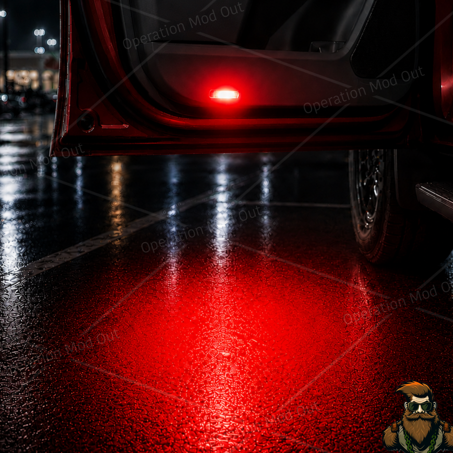 Red LED Door Lights | Toyota | Lexus | 4Runner | Tundra | Highlander | Sequoia | Camry | Tacoma*