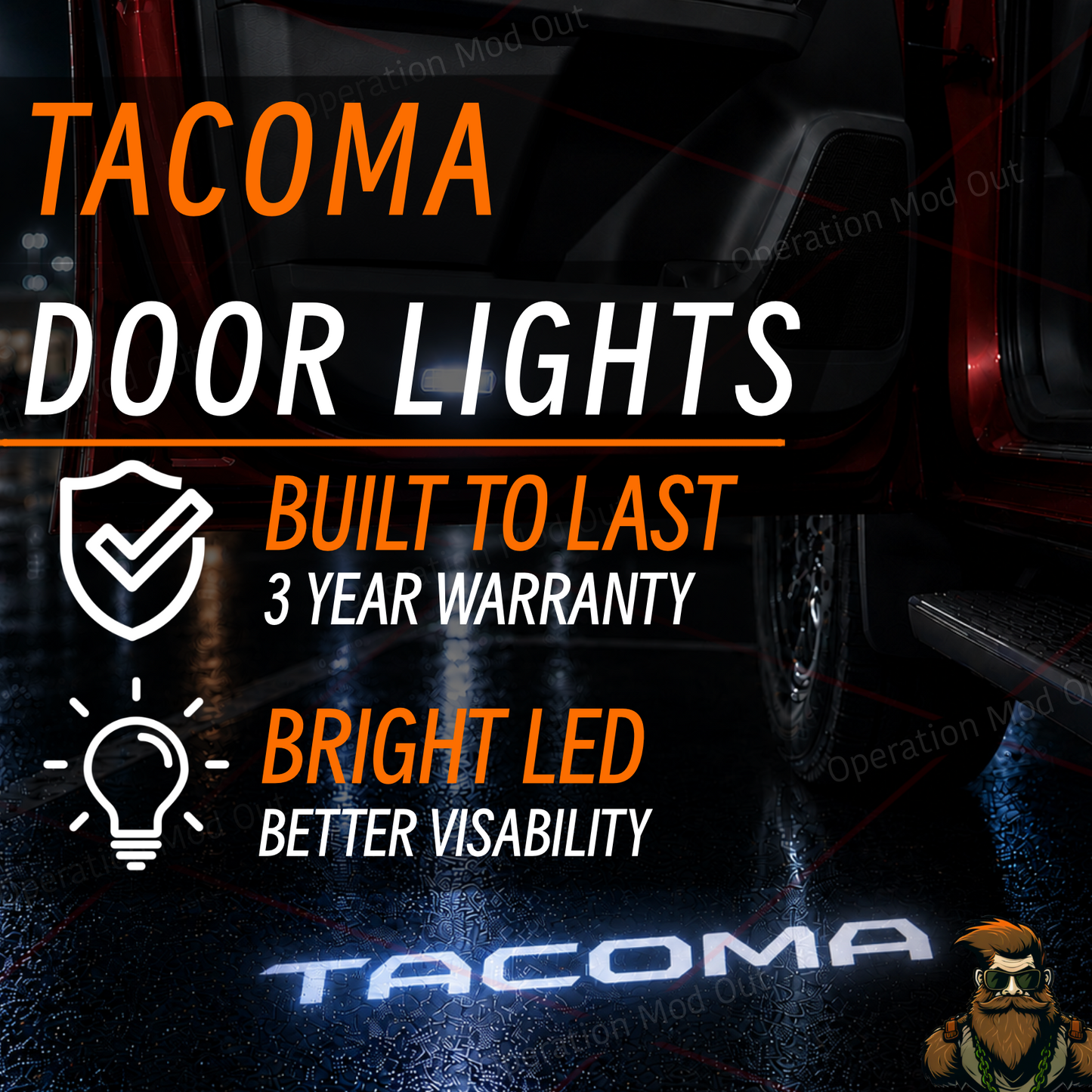 Tacoma Tailgate Toyota Door Lights | 4th Gen Tacoma* |