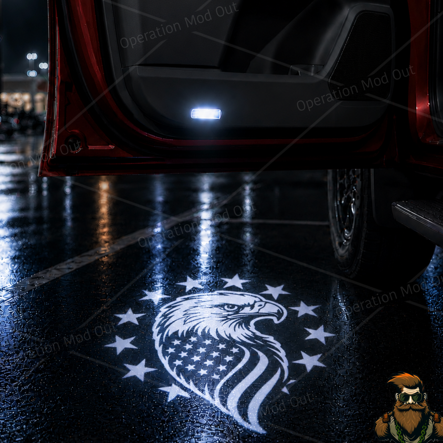 American Eagle Door Lights | Toyota | Lexus | 4Runner | Tundra | Highlander | Sequoia | Camry | Tacoma*