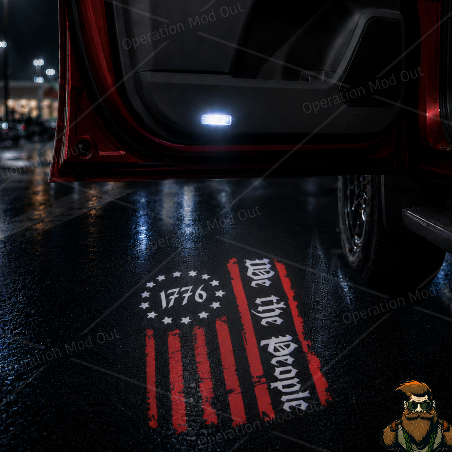 We The People Door Lights| Toyota | Lexus | 4Runner | Tundra | Highlander | Sequoia | Camry | Tacoma*