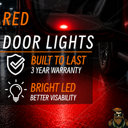 Red LED Door Lights | Toyota | Lexus | 4Runner | Tundra | Highlander | Sequoia | Camry | Tacoma*