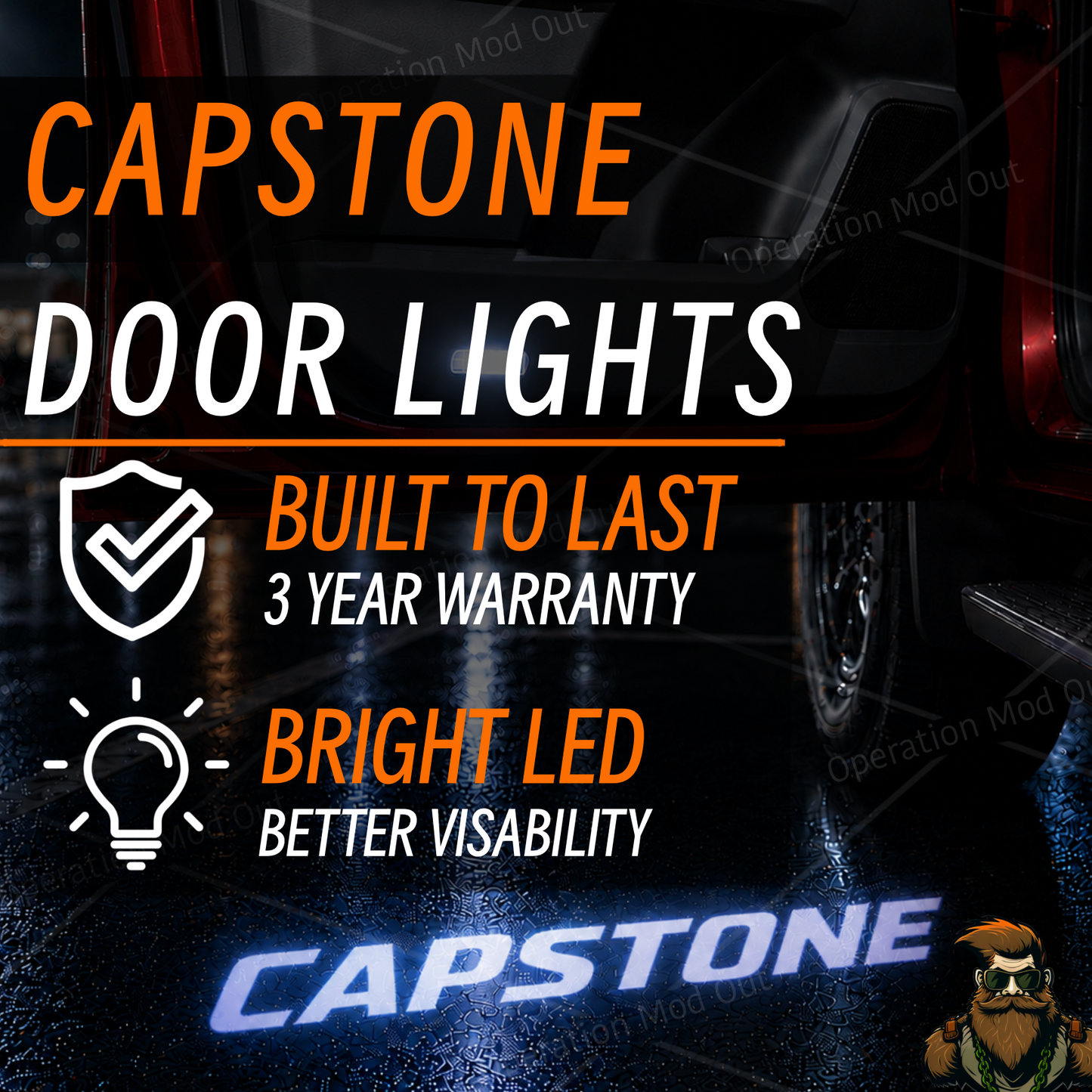 Capstone Toyota Door Lights | Tundra | Sequoia