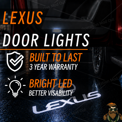Lexus Symbol Door Lights | LED | Plug and Play | Glass Lens [PRE-ORDER Mid-July]