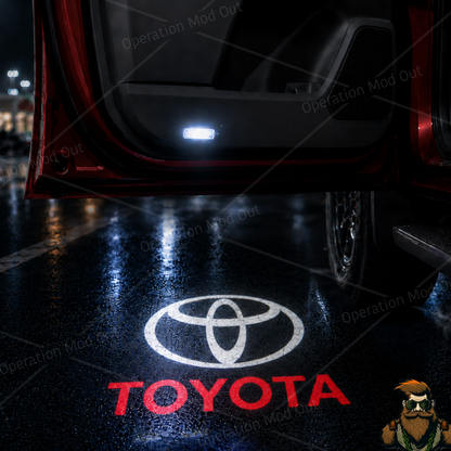 Red Toyota Door Lights | 4Runner | Tundra | Highlander | Sequoia | Camry | Tacoma* [PREORDER Mid-to-late August]